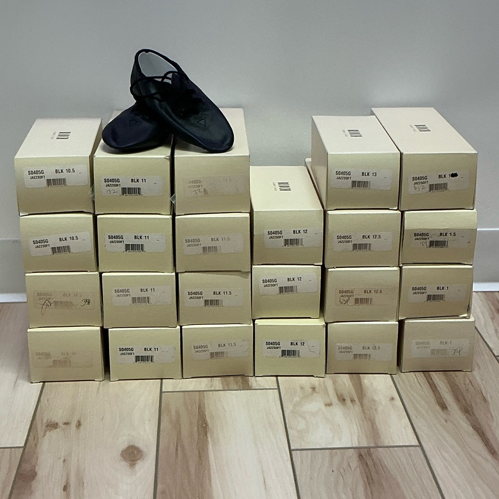 Bloch Black Lace-Up Jazz Shoes Jazzsoft S0405G